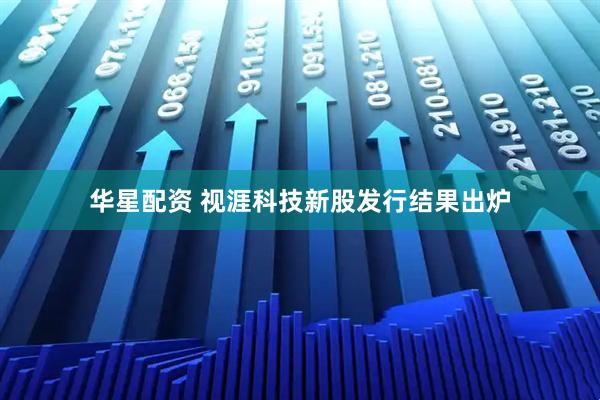 华星配资 视涯科技新股发行结果出炉