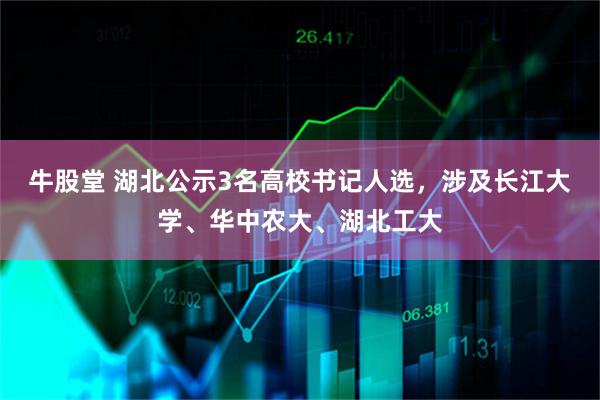 牛股堂 湖北公示3名高校书记人选，涉及长江大学、华中农大、湖北工大